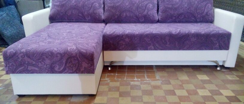 Перетяжка углового дивана в Воронеже