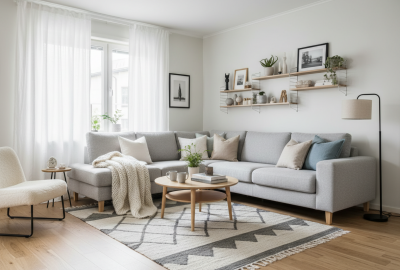 Перетяжка мебели в скандинавском стиле: как обновить диван/кресло и «попасть» в интерьер