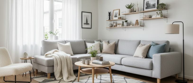 Перетяжка мебели в скандинавском стиле: как обновить диван/кресло и «попасть» в интерьер